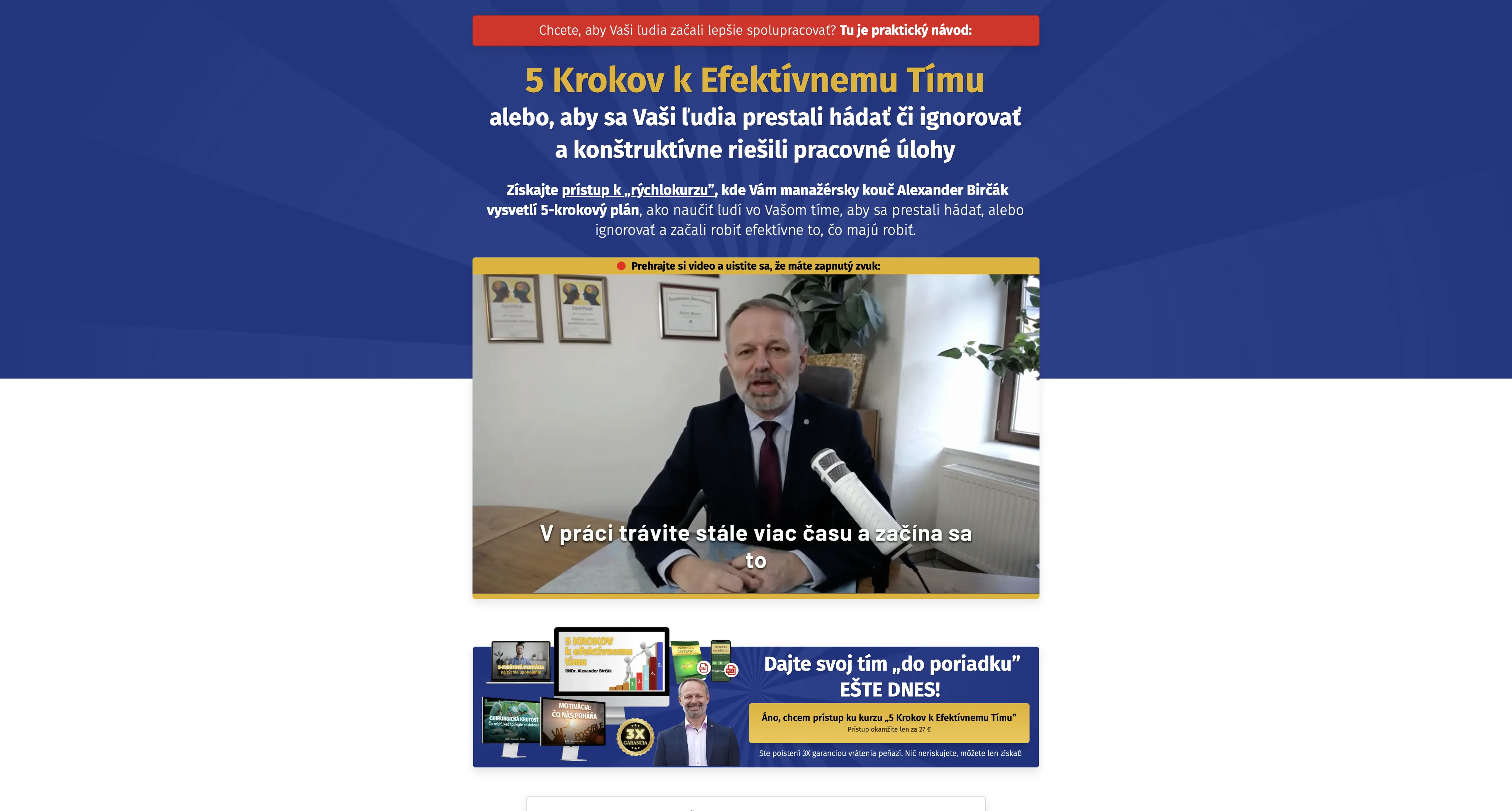 Kurz 5 krokov k efektívnemu tímu